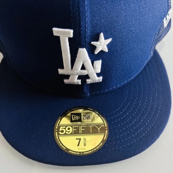 Dodgers All Star Game Hat 7 5/8 3/4 Hawaiian World Series Blue Ohtani - Picture 3 of 14